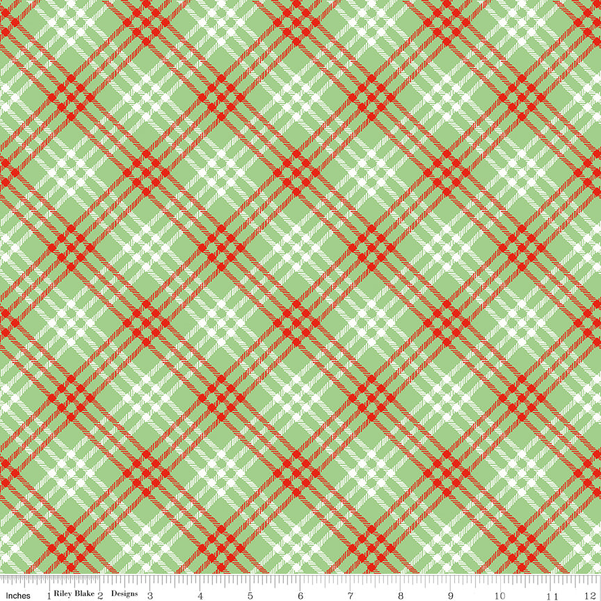 Christmas Joys Plaid Green