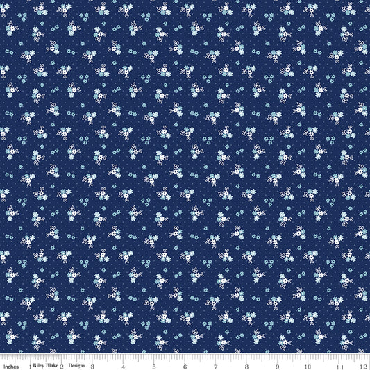 Simply Country Floral Navy