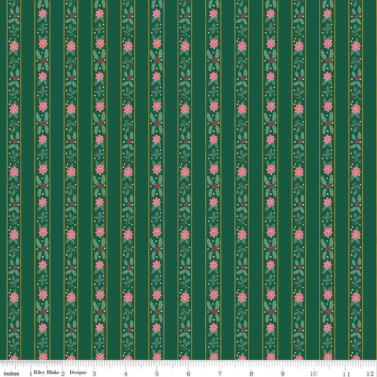 A Pear-fect Christmas French Stripe Green