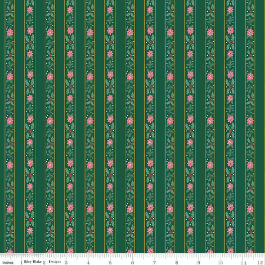 A Pear-fect Christmas French Stripe Green