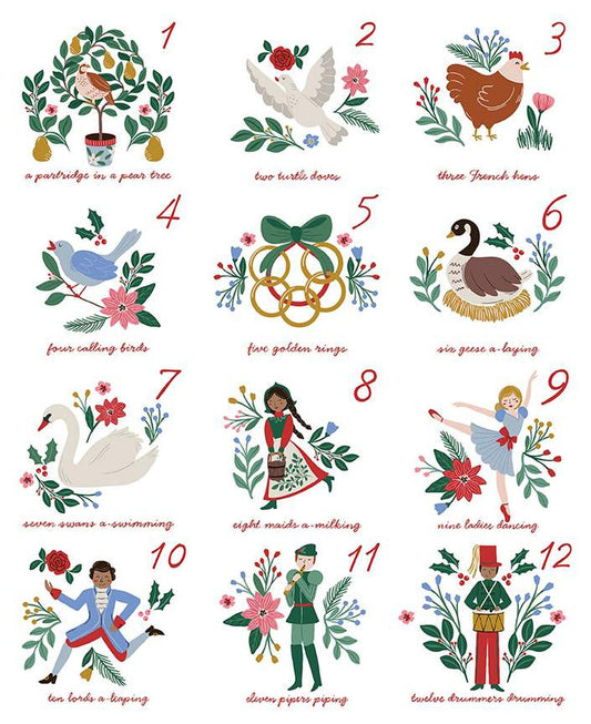 A Pear-fect Christmas Twelve Days of Christmas Panel