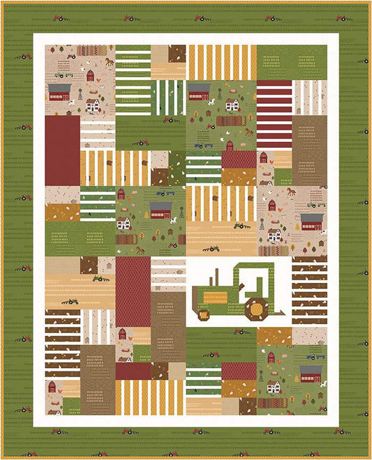 Bee Sew Inspired Quilted Fields Quilt Pattern
