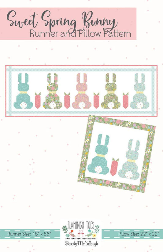 Beverly McCullough Sweet Spring Bunny Runner and Pillow Pattern